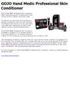 GOJO Hand Medic Professional Skin Conditioner
