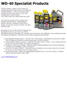News - 2012.03.28 WD-40 Specialist Products