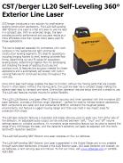 CST/berger LL20 Self-Leveling 360 degree Exterior Line Laser