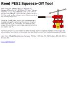 Reed PES2 Squeeze-Off Tool
