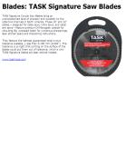 Blades: TASK Signature Saw Blades
