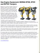 BOMAG BT60, BT65 and BVT65 Tampers