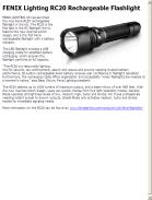 FENIX Lighting RC20 Rechargeable Flashlight