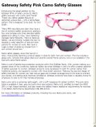 Gateway Safety Pink Camo Safety Glasses