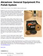 Abrasives: General Equipment Pro Polish System