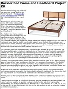 Rockler Bed Frame and Headboard Project Kit