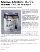Sherwin-Williams Tile-Clad HS Epoxy