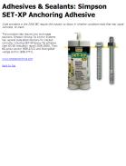 Simpson SET-XP fixes cracked concrete