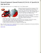 Diamond Products SC7314-XL 14" SpeediCut XL High-Speed Saw