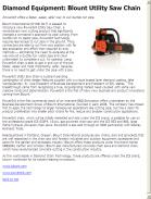 Blount Unveils New Utility Saw Chain Technology