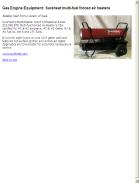 Sureheat multi-fuel forced air heaters