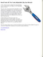 KT Pro Tools Adjustable Slip-Jaw Wrench