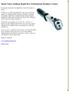 Isaberg Rapid R11 Professional Hammer Tacker