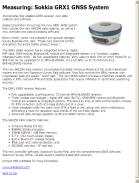 Sokkia Introduces GRX1, Highly Versatile GNSS System