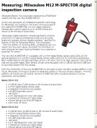 Milwaukee M12 M-SPECTOR digital inspection camera