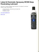 Sprayway SP290 Deep Penetrating Lubricant