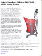 Mix, Transport and Pour With CS Unitec's PORTAMIX HIPPO Mixing Station
