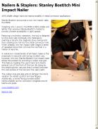 Stanley Bostitch Mini Impact Nailer