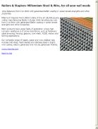 Millennium Steel & Wire, for all your nail needs