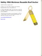 MSA Workman Reusable Roof Anchor