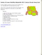 X-treme Visibility Adjustable DOT Contract Break-Away Vest