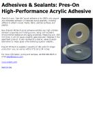 Pres-On High-Performance Acrylic Adhesive Holds to Wood, Painted Surfaces and Plastics