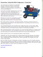 Jenny K11HGA Compressor / Generator