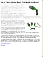 Green Toad Pivoting Paint Brush