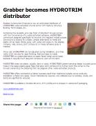 Grabber becomes HYDROTRIM distributor