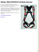 MSA  EVOTECH Full-Body Harness