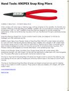 Snap Ring Pliers from KNIPEX