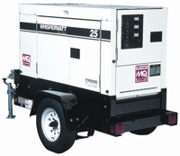 Multiquip’s ultra-silent Whisper Watt series of generators produces sound levels at or lower than 65 decibels under full load at a distance of 23 feet. Multiquip’s ultra-silent Whisper Watt series of generators produces sound levels at or lower than 65 decibels under full load at a distance of 23 feet.