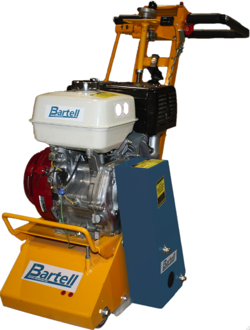 The Bartell SP10G 10-inch Scarifier features a four-wheel design preferred by professionals for consistent finishes. 