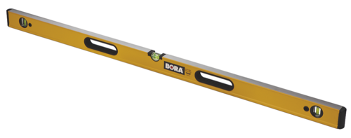 Bora Spirit Levels are designed for even the most demanding environments and jobsites and are available in nine sizes ranging from 16 to 96 inches. 