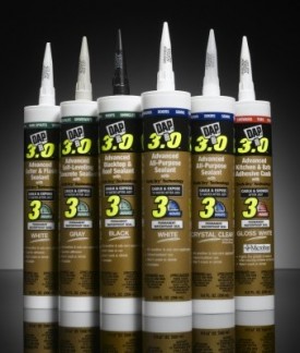 DAP 3.0 sealants cover virtually any application, indoors or out. 
