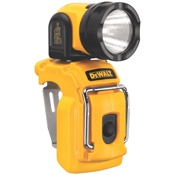 The DeWalt 12 Volt MAX* work light is barely larger than its battery. The DeWalt 12 Volt MAX* work light is barely larger than its battery.