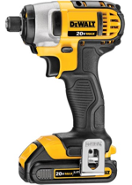 The DCF885C2 (shown) and DCF885L2 new impact drivers feature a &frac14;-inch hex chuck capable of one-handed bit loading. 