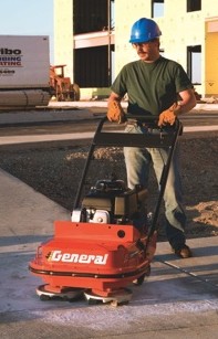 General Equipment Company&rsquo;s SG24/G gasoline powered surface grinder features various grinding systems for breaking up deposits; cleaning concrete, asphalt and tile; producing exposed aggregate slabs; and polishing delicate surfaces. 