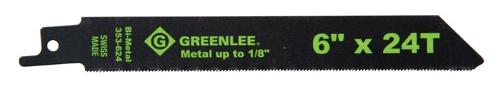 Greenlee's new and improved bi-metal reciprocating saw blades are proven to cut up to 25-percent faster and last up to 45-percent longer than competing products. Greenlee's new and improved bi-metal reciprocating saw blades are proven to cut up to 25-percent faster and last up to 45-percent longer than competing products.