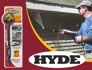 Hyde Tools, whose HYDE Pivot Nozzle Wand for gas pressure washers took the 2010 National Hardware Show by storm, is introducing an electric version of the wand. The new addition to the line comes with four connectors and fits virtually any major brand of electric pressure washer. 