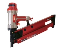 MAX USA's PowerLite HS130 high-pressure nailer works at 400 psi. MAX USA's PowerLite HS130 high-pressure nailer works at 400 psi.