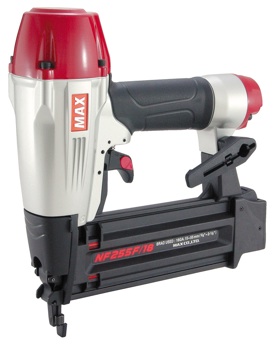 The MAX NF255F/18 will shoot 18-gauge brads from 5/8&rdquo;-2 1/8&rdquo; in length and weighs just 2.7 pounds.