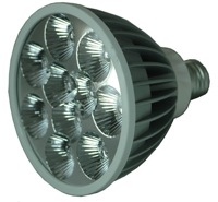 The Magnalight dimmable 30 watt PAR38 LED bulb 