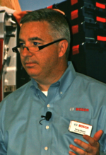 Terry Horan, president and CEO of Bosch Power Tools North America, welcomed the assembled journalists and bloggers to the company's Mt. Prospect, IL facility on June 14. 