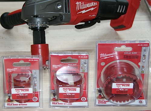 Milwaukee Diamond Plus Tile and Stone hole saws. Milwaukee Diamond Plus Tile and Stone hole saws.