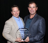 Irwin Industrial's Chris Renfroe and Sean Cassidy accept the Sphere 1 Vendor Partner of the Year award for 2012.. Irwin Industrial's Chris Renfroe and Sean Cassidy accept the Sphere 1 Vendor Partner of the Year award for 2012..