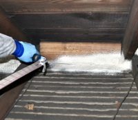 "Using spray polyurethane foam products offered this home a level of air sealing that could not have been achieved using traditional fiberglass insulation alone," says Sara Jonas, senior manager-marketing, Fomo Products, Inc. "Using spray polyurethane foam products offered this home a level of air sealing that could not have been achieved using traditional fiberglass insulation alone," says Sara Jonas, senior manager-marketing, Fomo Products, Inc.