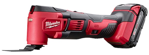 The M18 FUEL oscillating multi-tool hums through wood and tile jobs. The M18 FUEL oscillating multi-tool hums through wood and tile jobs.
