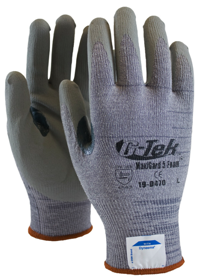 PIP's ATG MaxiCut Dry gloves now feature a reinforced thumb crotch which provides longer wear to an area that can fray prematurely in most metal fabrication applications due to constant contact with metal edges.