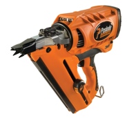 The Paslode CF325 30-degree fuel-cell-powered framing nailer. The Paslode CF325 30-degree fuel-cell-powered framing nailer.